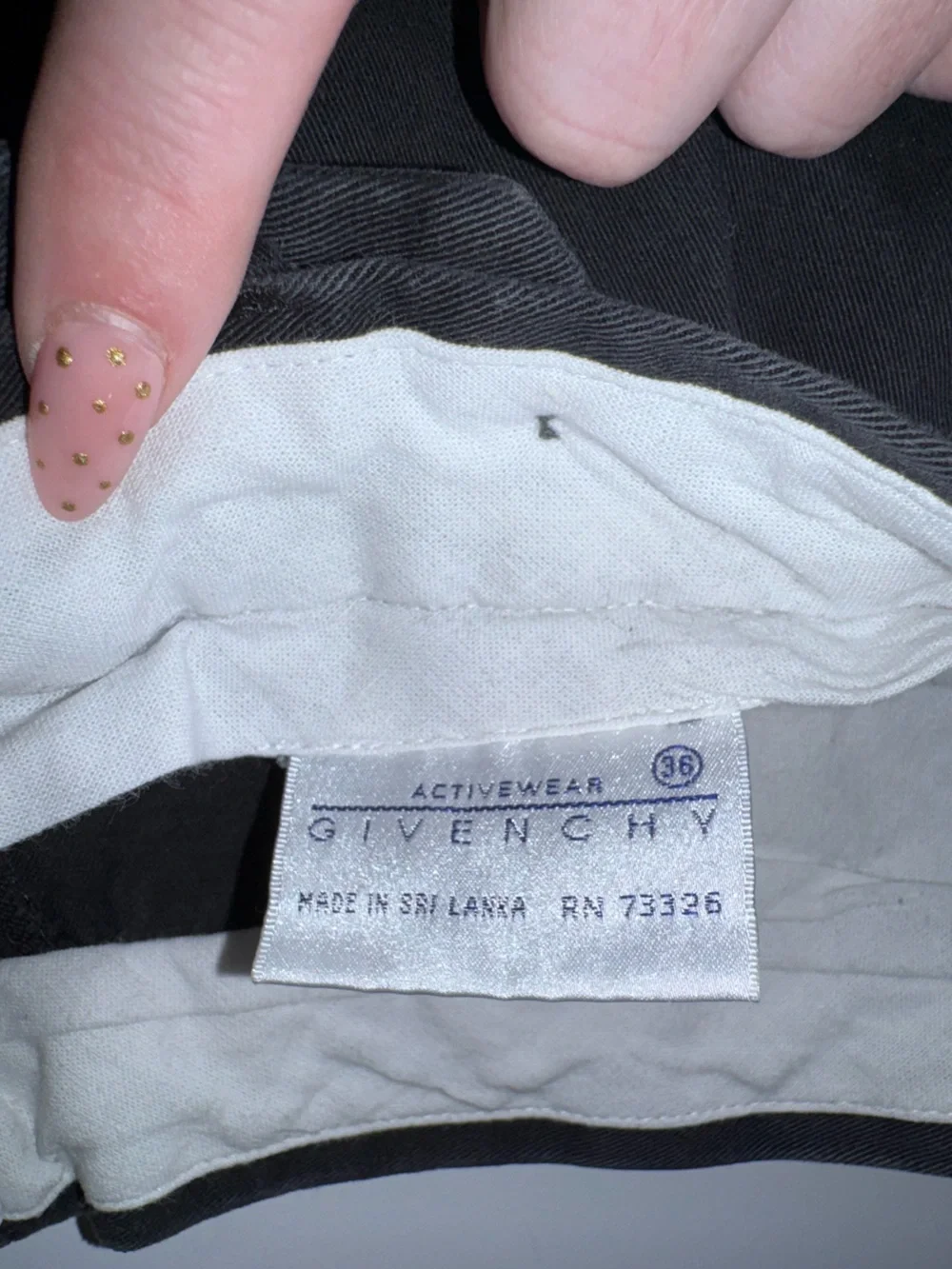 Vintage Givenchy Activewear Black Pleated‎ Shorts with Branded Tag